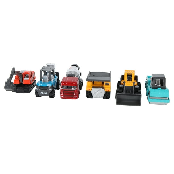 Juego de vehículos de ingeniería caja fuerte para vehículos de construcción de aleación de simulación de escena 1: 64 tamaño mini paquete de 6 para exteriores para niños ANGGREK Otros