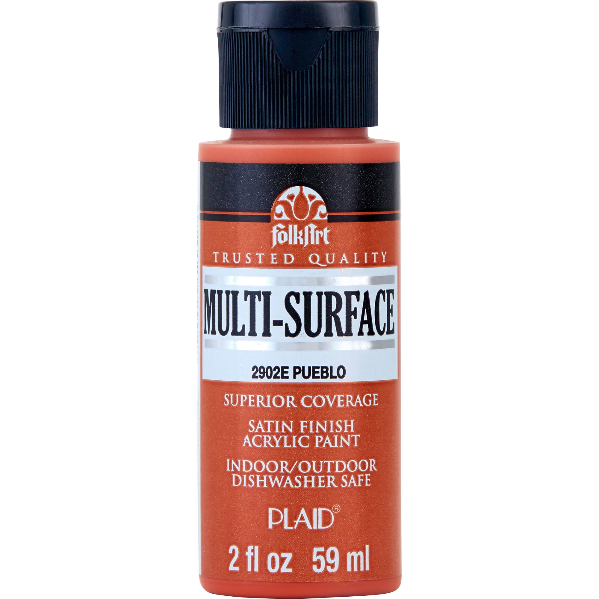 FolkArt MultiSurface Acrylic Craft Paint, Satin Finish, Pueblo, 2 fl