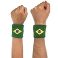 thumbnail image 4 of Suddora Cotton Terry Cloth Sweatband Set with 1 Headband and 2 Wristbands, Brazil, 4 of 4