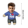 thumbnail image 4 of Aufmer 4 Pcs Custom Human Shape Photo Pillow, Personalized Print Doll Cushion with Filling, Funny Gift for Valentine's Day Birthday Anniversary(Multicolor), 4 of 6