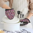 thumbnail image 6 of Pofeuu Doodles Wedding Print Thickened Mini Silicone Oven Mitts Heat Resistant, Rubber Oven Mitt Gloves, Finger Pinch Grips, Pot Holder, Silicone Potholder, 6 of 7