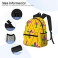 thumbnail image 5 of Picia Mardi Gras Crayfish and Fleur de lis Large Capacity Backpack Classic Style Backpack Casual Backpack Water-Resistant School Work Travel Outdoor Backpack, 5 of 8