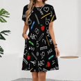 thumbnail image 2 of SCHOOL EDUCATION Women's Dress Short Sleeve Summer Sundress Summer Women Clothes, 2 of 7