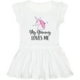 thumbnail image 3 of Inktastic Grammy Loves Me Unicorn Girls Girls Toddler Dress, 3 of 5