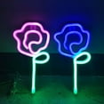 thumbnail image 3 of Vikakiooze Roses Neon Light Modeling Lantern Room Bedroom Decoration Valentine's Day Decoration, 3 of 4