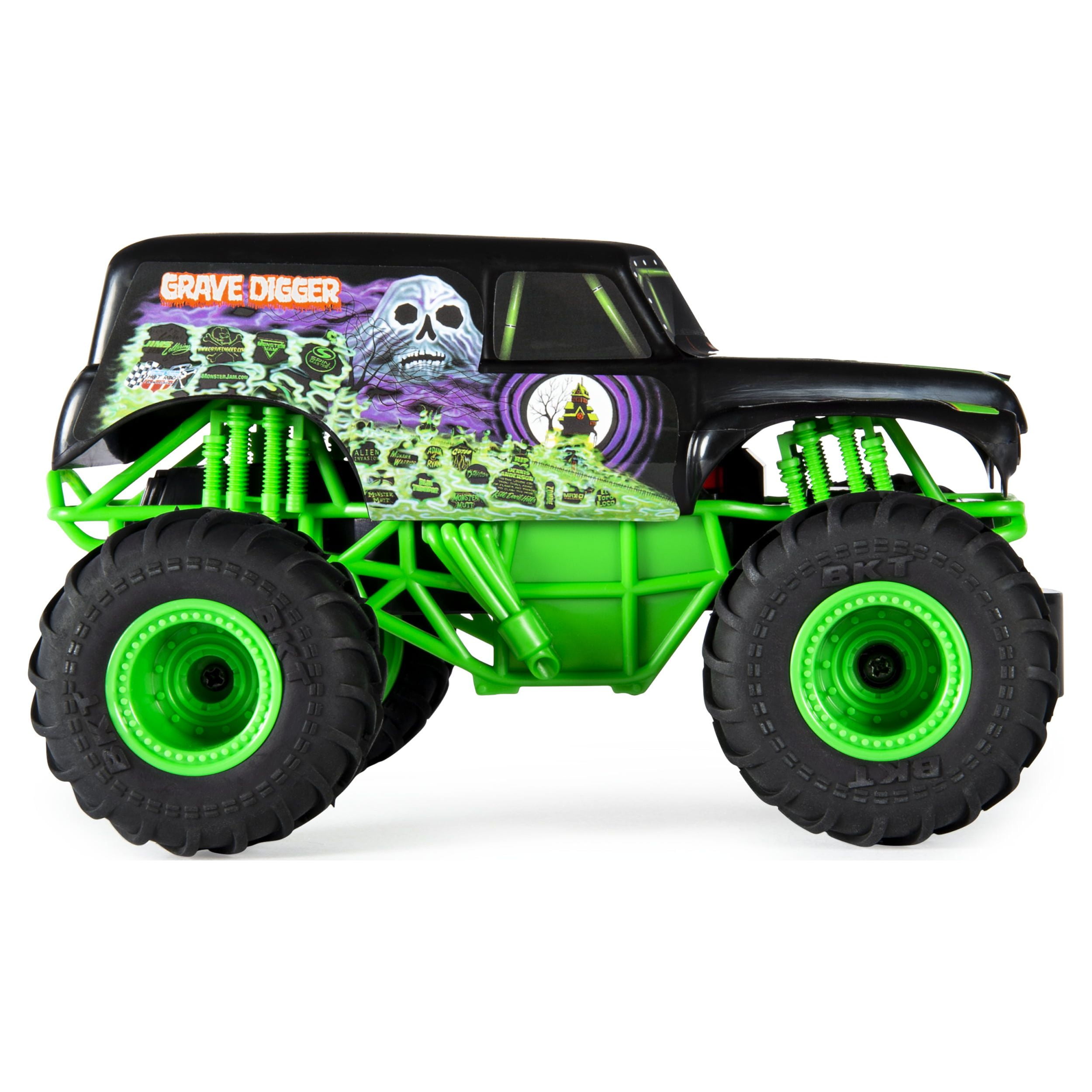 Monster Jam Official Grave Digger Vs Megalodon Racing Rivals Remote Control Monster  Trucks - 1:24 Scale - 2 Pk : Target