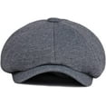 thumbnail image 6 of CoCopeaunts Newsboy Hats for Men Spring Autumn Winter Hat Solid Plain Artist Painter Beret Hat Adjustable Octagonal Newsboy Cap, 6 of 7