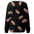 thumbnail image 6 of CAIXIA Football Womens Sweatshirts No Hood Breathable Quality Crew Neck Holiday Long Sleeve Top Pullover Novelty Print Weighted Hoodie for Women Fashion Fall Winter Clothes, 6 of 6