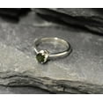 thumbnail image 2 of Green Tourmaline Ring Solitaire Ring Promise Ring Tourmaline Dainty Green Ring, 2 of 5