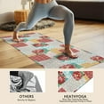thumbnail image 4 of Pioneer Flower Floral Print Pattern Hot Yoga Mat Towel Non Slip for Hot Yoga - Quick-Drying Yoga Mat Cover with 4 Corner Pockets with Travel Bag - Hot Yoga Towel Non Slip 70"x26", 4 of 6