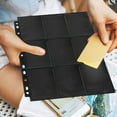 thumbnail image 4 of COOPHYA 50 Sheets Kpop Card Sleeves Black PP Protection Trading Card Pages for Gaming Enthusiasts, 4 of 6