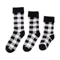 thumbnail image 5 of Seyurigaoka Christmas Parent-child Stockings, Snowflake and Santa Claus Printed Pattern Socks, 5 of 6