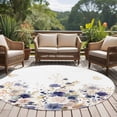 thumbnail image 4 of Purple Spring Floral Round Area Rug 7Ft Washable Circle Rugs for Dorm Laundry Room, Elegant Pastoral Flowers Watercolor Non-Slip Carpet Floor Mats Indoor Outdoor Carpet Runner Aesthetic Home Decor, 4 of 8