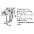 thumbnail image 4 of Bench Vise Exquisite Hard Aluminium Alloy Multipurpose Durable Clamp-on Table Vise For Garage Diy Household Flat Table Vise, 4 of 5