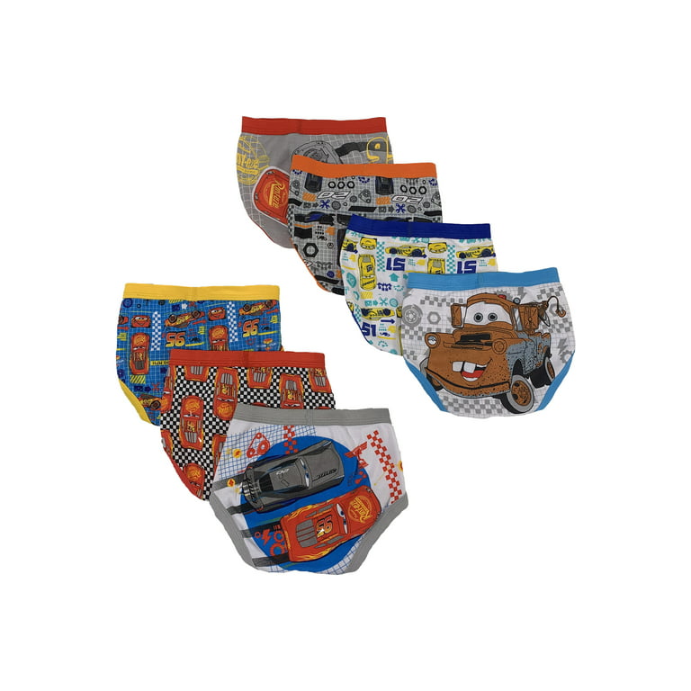 Cars Toddler Boy Brief Underwear, 7-Pack, Sizes 2T-4T 