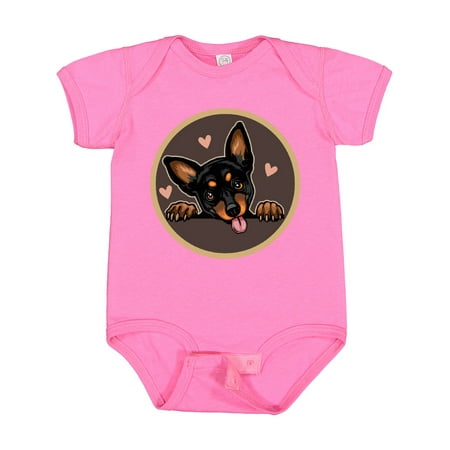 

Inktastic Miniature Pinscher Dog Cute Gift Baby Girl Bodysuit