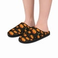 thumbnail image 6 of Halloween Slippers Haunted Jack-O'-Lantern Scary Pumpkins - MENS Indoor Slippers Halloween Gifts For Mom Costume Pumpkin Shoes, 6 of 7