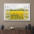 thumbnail image 2 of wall26 Canvas Print Wall Art Window View of Sunflower Valley Nature Wilderness Photography Realism Rustic Scenic Colorful Relax/Calm Ultra for Living Room, Bedroom, Office - 24"x36", 2 of 5
