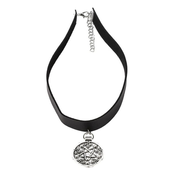 Collar con Colgante de Medallón Minnieouse Plata