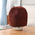 thumbnail image 5 of BQBQERT Cartoon Headgear Hat Novelty Plush Chocolate Hat Windproof Cap for World Football Day International Basketball Day, 5 of 20