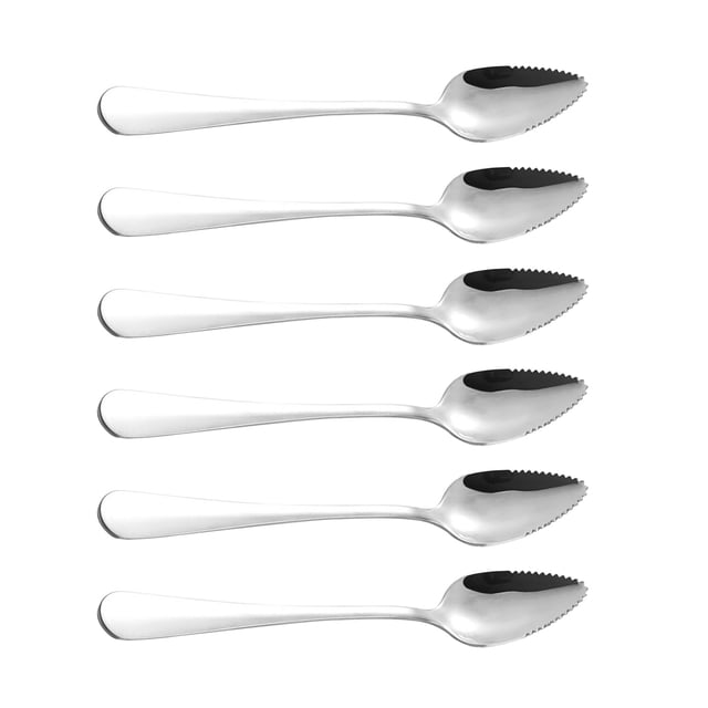 Serrated Edge 6PC Spoon Thick Spoon Stainless Dessert Kitchen,Dining & Bar