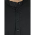 thumbnail image 3 of SKAVIJ Hommes Kurta Pyjama Ensemble Coton à Manches Longues Robe de Soirée de Yoga Black L, 3 of 6