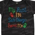 thumbnail image 4 of Inktastic My Aunt in San Diego Loves Me Boys or Girls Baby Bodysuit, 4 of 5