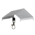 thumbnail image 4 of Cubierta grande para gallinero, tela para protección solar, cubierta resistente para jaula de pollos, techo de lona para patio al aire libre Gris, 4 of 8