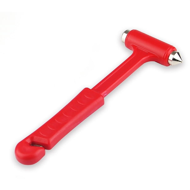 Martillo de seguridad dos en uno para automóvil, mango largo, sólido, multifuncional, de emergencia, martillo de escape, rompeventanas, martillo salvavidas
