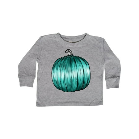 

Inktastic Allergy Awareness Teal Pumpkin in Watercolor Gift Toddler Boy or Toddler Girl Long Sleeve T-Shirt