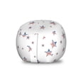 thumbnail image 1 of 4th of July Storage Toy Bag Chair, American Flag Old Glory Design with Stars and Stripes Pattern Patriotic Image, Stuffed Animal Organizer Washable Bag, Small Size, Multicolor, by Ambesonne, 1 of 3