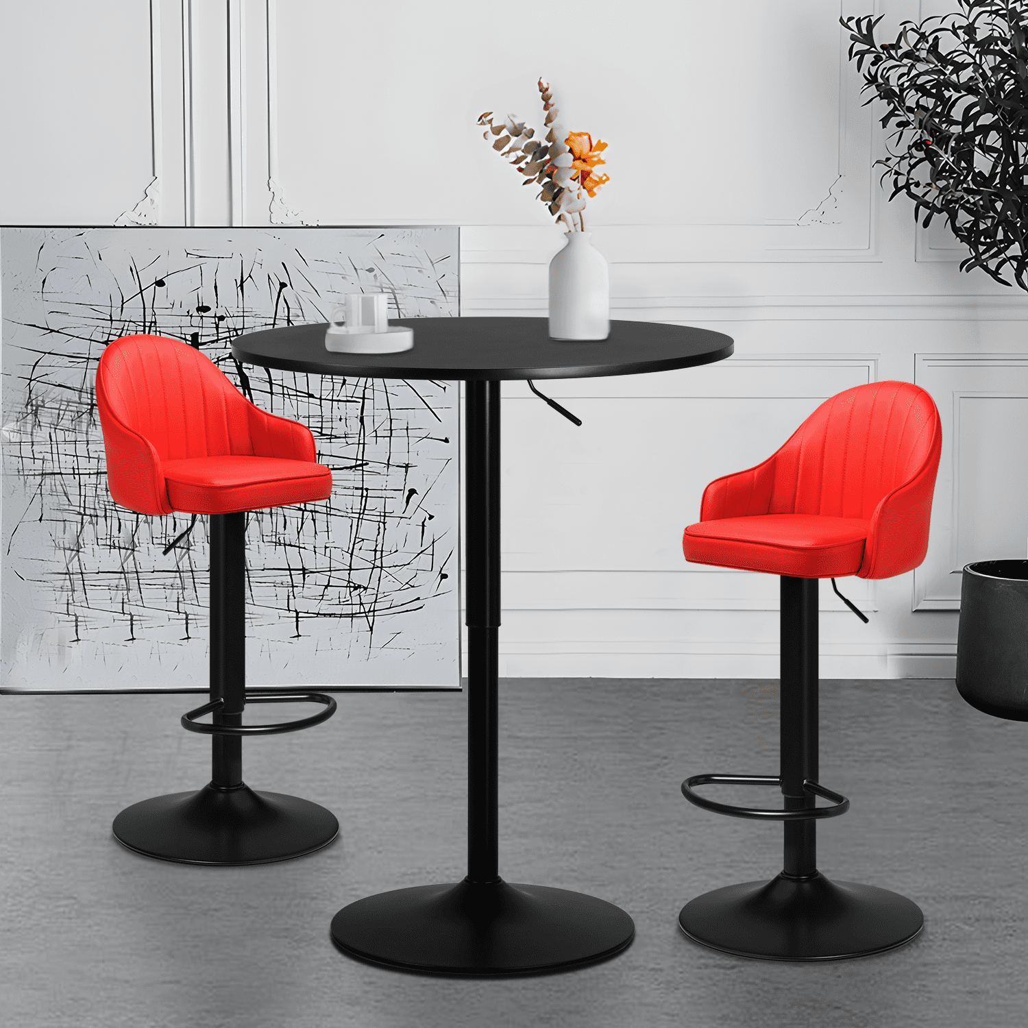 Bar Table Red Metal Bar Stools Core Mid Bar Stool Vintage Red