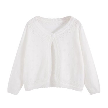 KyCheLot Long Sleeve Girls Knit Cardigan with Button Closure Soft Cotton Sweater Cardigans 4-16 Years