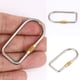 thumbnail image 5 of Mosquetón en Forma D Aleación Titanio Tornillo Bloqueo Clip Gancho Llavero para Acampar, 5 of 6