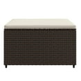 thumbnail image 3 of vidaXL Garden Footrests with Cushions 2 pcs Brown Poly Rattan, 3 of 5