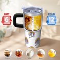 thumbnail image 6 of 20OZ Unicorn Travel Tumbler with Handle and Straw Double Wall Stainless Steel Cup Coffee Mug Keeps Drinks Cold Hot Perfect for Women Mom Friends as Birthday Christmas Thanksgiving Gifts, 6 of 6