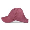 thumbnail image 4 of pitrice Casquette de Baseball pour Femmes Chapeau de Sport Queue de Cheval Printemps Automne Mode Respirant Course Décontractée Accessoire Sportif Rouge Vin, 4 of 9