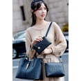 thumbnail image 2 of JUYGO Handbag for Women Crocodile Pattern Bussiness Bags Fashion Tote Bag Shoulder Bag Purse 3pcs, 2 of 6