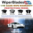 thumbnail image 2 of 2021 Ford GT Beam Wiper Blades Wipers w/1yr Warranty (Set of 2), 2 of 5