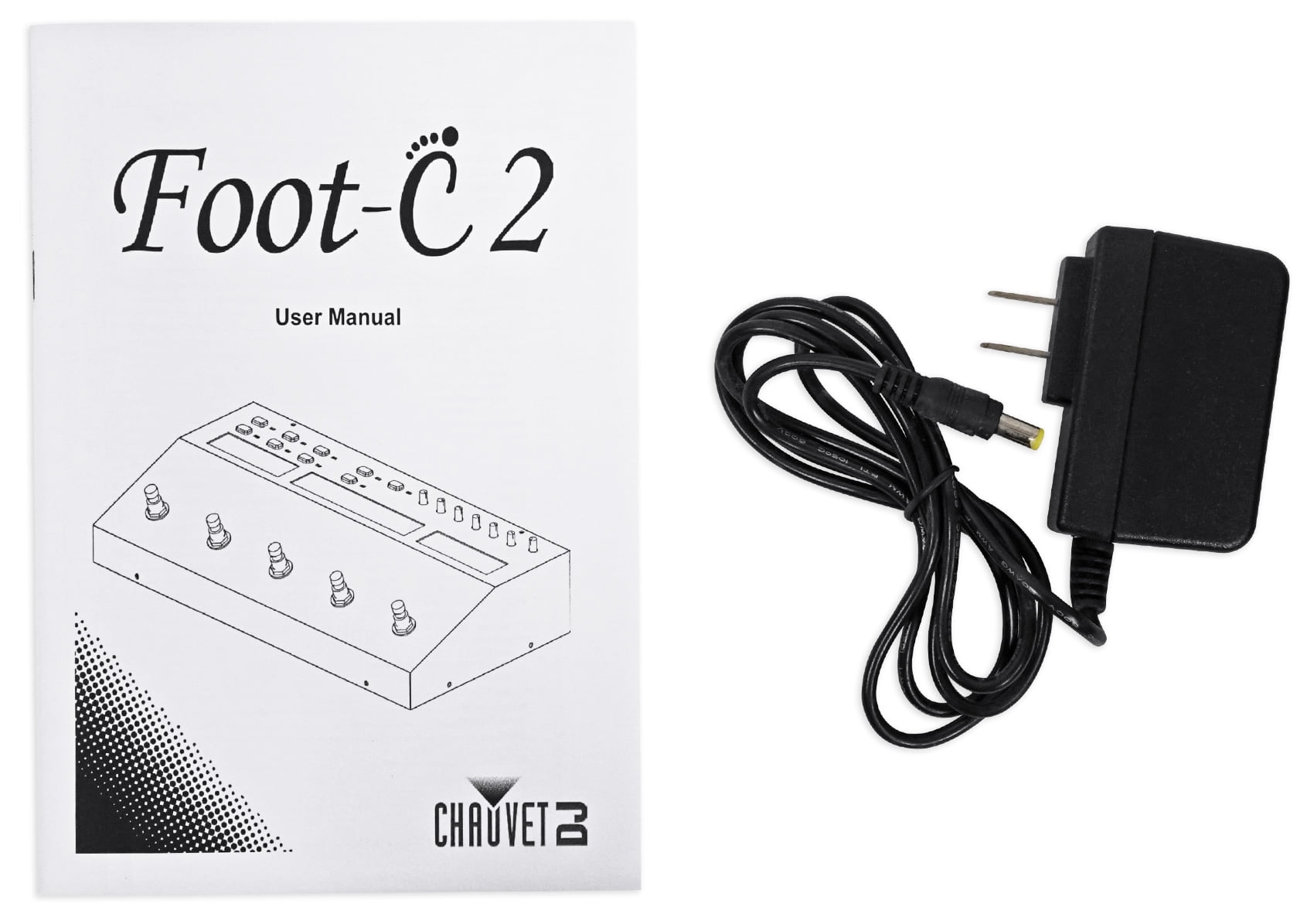 Chauvet DJ Foot C-2 36-Channel DMX Foot Controller w/MIDI Input w/Display+Cables