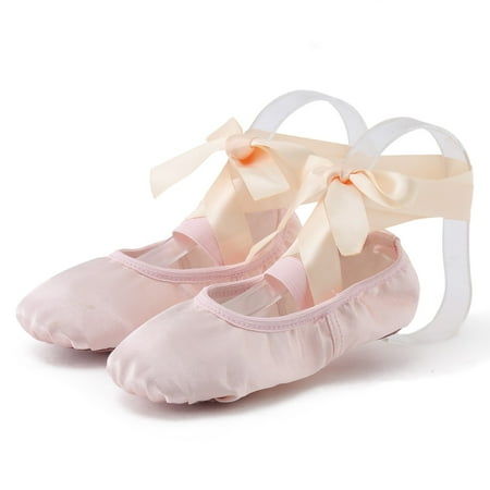 

kpoplk Baby First Walking Shoes Children Dance Shoes Strap Ballet Shoes Toes Indoor Yoga Training Shoes Sandals for Girls(Beige)