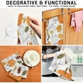 thumbnail image 7 of GZHJMY Autumn Pumpkin Leaf Thanksgiving Day Kitchen Towels Dish Bar Tea Towel Dishcloths 1 Pack Super Absorbent Soft 18 x 28 inches, 7 of 7