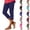 #02 Navy, variant on Capri Leggings for Women Pull on Stretch Cropped Pants Slim Fit Soft Knit Lounge Bottom Everyday Wear Casual Comfy,M,#02 Army Green
