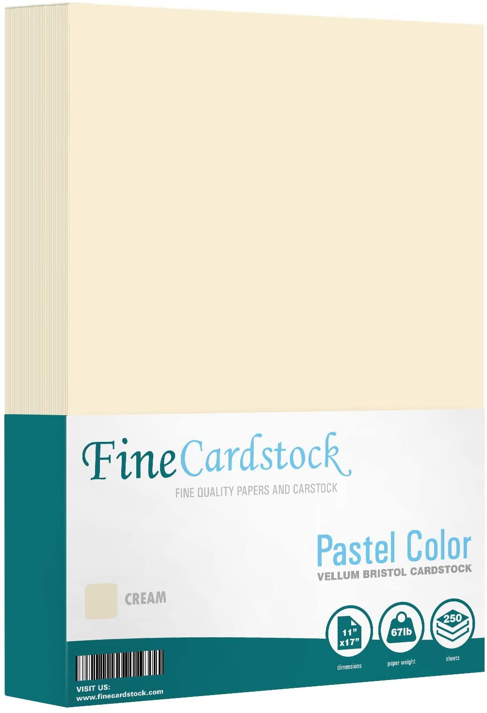 Cream Pastel Color Cardstock Paper — Great for Arts and Crafts, Wedding
