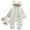 White, variant on QUOTAY Baby Boys Snowsuit Winter Warm Outfit with Double Zipper Hooded Romper for Infants 0 24 Months Outdoor Play and Winter Jacket Navy,0-3 Months