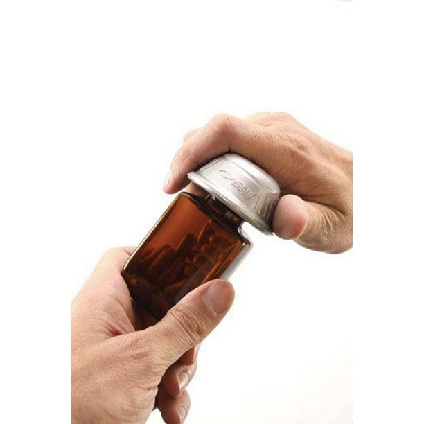 Dycem Pill Bottle Opener Silver