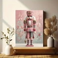 thumbnail image 6 of Pink Nutcracker Christmas Canvas Wall Art, Preppy Girly Print, Holiday Room Wall Decor, 6 of 8
