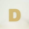 thumbnail image 1 of Package of 1, 16 Inch X 3/4" Thickness MDF Letter D in The Arial Font, Thick, Upper Case for Art & Craft Project, Made in USA, 1 of 4