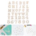 thumbnail image 4 of 200pcs Unfinished Wood Alphabet Letters And Numbers For Craft Blank Letters For Homemade Arts Diy Project Wedding Party Home Decoration, 4 of 7