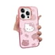 thumbnail image 5 of Estuche sencillo de Hello Kitty en color plateado para teléfono Apple 16promax, estuche para iPhone 15, dibujos animados 14, resistente a caídas 13 para mujer, 5 of 5
